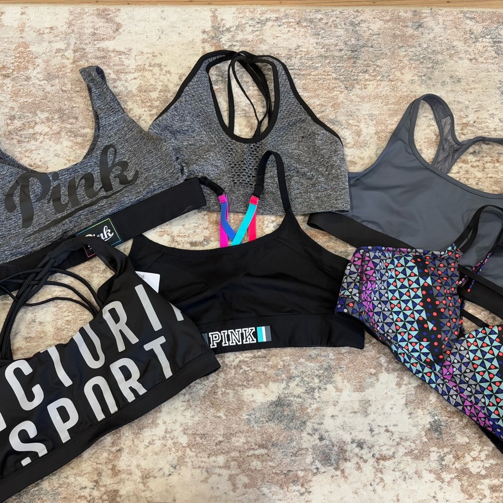 Victoria's Secret Black and Gray Sports Bras Collection